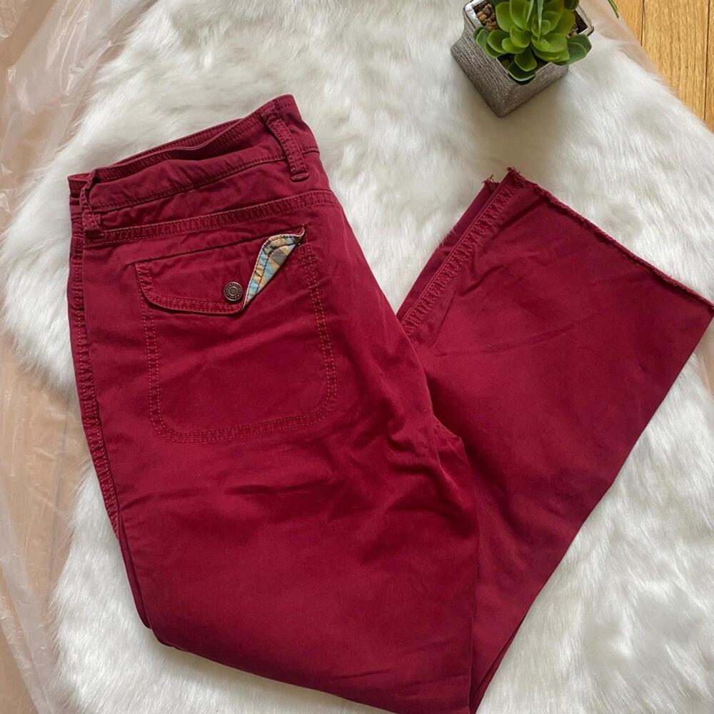 GAP Red Capris Stylish Pants